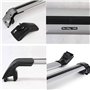 pour Volvo XC90 2015-2020 Aluminium Croix Barres Balustrade Transporteur