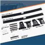 pour Jeep Grand Cherokee WL 2022 2023 Aluminium Croix Barres Balustrade Transporteur