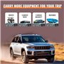 ZXHHXEB Voiture Toit Étagère,pour Jeep Grand Cherokee WL 2022 2023 Aluminium Croix Barres Balustrade Transporteur, Charger Trans