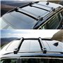 ZXHHXEB Voiture Toit Étagère,pour Jeep Compass 2017 2018 Aluminium Croix Barres Balustrade Transporteur, Charger Transporteur, V