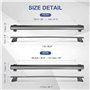 pour Jeep Grand Cherokee 2011-2020 Aluminium Croix Barres Balustrade Transporteur