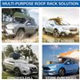 ZXHHXEB Voiture Toit Étagère,pour Hyundai i20 2020 2021 2022 Aluminium Croix Barres Balustrade Transporteur, Charger Transporteu