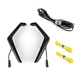 XYWOPO Feu d'accentuation Avant à LED RZR XP 1000 Clignotants Fang Lights avec Couleur de Poursuite