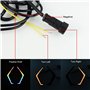 XYWOPO Feu d'accentuation Avant à LED RZR XP 1000 Clignotants Fang Lights avec Couleur de Poursuite, for Polaris, RZR XP 1000 Tu