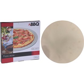 MaxxGarden Pierre à Pizza pour la Cuisson - Plaque Ronde en Pierre à Pizza pour Le Four du Gril du Barbecue - Cuire Servir Pizza