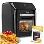 MaxxHome Friteuse sans Huile XXL - Airfryer - Friteuse à air chaud - Mini Four Multifonction - 1800 W + Livre de cuisine et acce