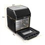 MaxxHome Friteuse sans Huile XXL - Airfryer - Friteuse à air chaud - Mini Four Multifonction - 1800 W + Livre de cuisine et acce