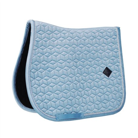 Kentucky Horsewear - Tapis de selle en velours - Tapis de selle - Saut - Bleu clair