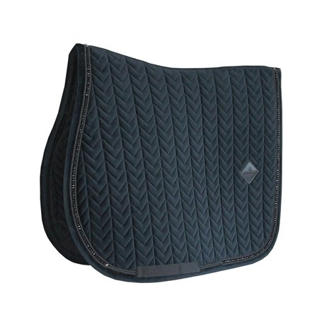 Tapis de selle FULL - Noir - Velours - Saut d'obstacles