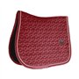 Tapis de selle COB - Bordeaux - Velours - Saut d'obstacles