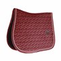 Tapis de selle COB - Bordeaux - Velours - Saut d'obstacles
