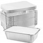 outihome Barquette Aluminium avec Couvercle Cartonné 930ml
