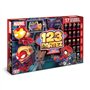 Shuffle 123 PARTEZ - Avengers - Jeu de société Famille & Enfant - Jeu des Petits Chevaux revisité - Marvel - A partir de 6 Ans