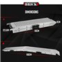 Lot de 2 rampes pliables en acier galvanisé 160cm - Charge max 500 kg/paire - Brick