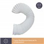 Perel Boîte de condensation universelle, pour sèche-linge à évacuation, avec tuyau de 1.5 m et 2 colliers de serrage, blanc