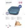 IBAÑEZ - Bac à litière Junior Bleu. 56 x 39 x 13 cm. pour Chat et Chiot. - VA-14540