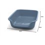IBAÑEZ - Bac à litière Junior Bleu. 56 x 39 x 13 cm. pour Chat et Chiot. - VA-14540