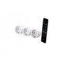 Set de 3 prises Schuko Dio + télécommande - Chacon