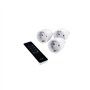 Set de 3 prises Schuko Dio + télécommande - Chacon