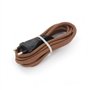 Cordon textile avec interrupteur 2m - Brun