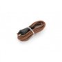 Cordon textile avec interrupteur 2m - Brun