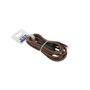 Cordon textile avec interrupteur 2m - Brun