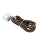 Cordon textile avec interrupteur 2m - Brun