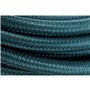 Cordon textile avec interrupteur 2m - Bleu paon