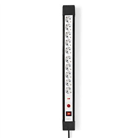 NEDIS Multiprise avec parasurtenseur - 10 voies - Contact de protection/type F (CEE 7/7) - 3