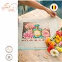 LANARTE Point De Croix Compté Kit Tableau Complet Set LE PARFUM DU DAHLIA De Broderie Loisir Créatif Maison Decoration Cadeau DI