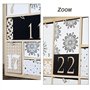 Artemio 14002001 Calendrier de l'Avent à Décorer Géométrique Bois