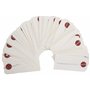 Artemio 11006410 50 étiquettes Blanches avec Fil métallique, Blanc