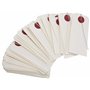 Artemio 11006410 50 étiquettes Blanches avec Fil métallique, Blanc