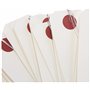 Artemio 11006410 50 étiquettes Blanches avec Fil métallique, Blanc