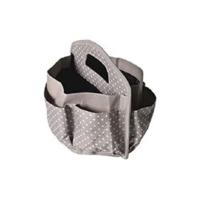 Artemio Sac de Rangement - Taupe à Pois - 9 x 22