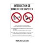 Autocollant Affichage Obligatoire - Sticker Adhésif Signalétique Laminé Plastifié Résistant à l'eau et aux UV - Interdiction Int