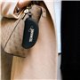 TESMANE Étui à Lunettes avec Mousqueton - Étui Semi Rigide pour Lunettes de Soleil, Pochette à Lunettes Imperméable avec Chiffon
