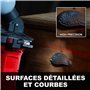 BLSTR Sander - Sableuse portable fonctionnant sans compresseur pour métal, bois et pierre - Disque en céramique et débit réglabl