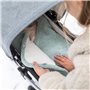 Bemini - BISIDE Nid d'ange 0-12m - Modèle Universel 3 & 5 Points - Pady Softy + Jersey - Vert céladon
