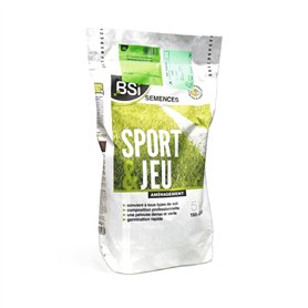BSI - Semences De Gazon - Sport & Jeu - Avec Enrobage Protecteur - Haute qualité - jusqu'à 250 m² - 5Kg