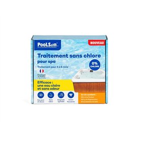 BSI - PooLSan - Solution sans Chlore - pour Une Désinfection Totale des Spa - Jusqu'à 4 A 6 Mois - Elaboré en Europe
