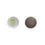 Bouchons de couronne | 26 mm | Motif tête | 100 pièces | Absorbe l’oxygène | Pour bouteilles de bière