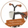 Chillafish Quadie Basket: Trotteur Bebe 4 Roues pour Les Enfants de 1 à 3 Ans, avec Un Panier à l'avant, siège réglable, poignée