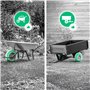 MOOVMOOV Chambres à air 4.80/4.00-8 Valve Coudée TR87 (x2) - Chambres à air de remplacement 400x100 pour Brouettes, Tracteurs To