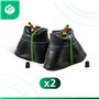 MOOVMOOV Chambres à air 4.80/4.00-8 Valve Coudée TR87 (x2) - Chambres à air de remplacement 400x100 pour Brouettes, Tracteurs To