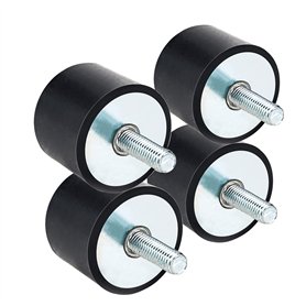 4pcs silent bloc support d'isolateur de vibration en caoutchouc