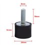 Fixations en caoutchouc Amortisseur Anti Vibration Silent block