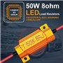 feux de plaque à LED ou feux de jour à LED 50 W 8 ohm + 8 attaches