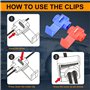 KaTur Lot de 4 résistances de charge pour clignotants à LED, feux de plaque à LED ou feux de jour à LED 50 W 8 ohm + 8 attaches 