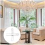 LABRIMP 4 Pièces Lustre Plafonnier Montage Fer Raccords Barre Transversale Plaque Murale Pièces Montage Lumières Suspension pour